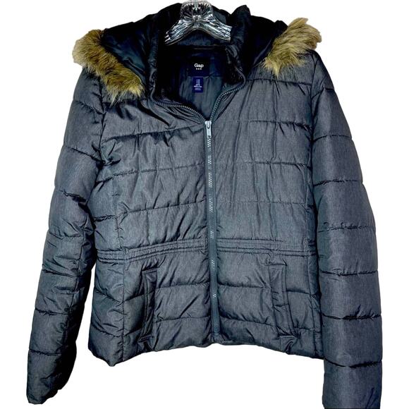 Gap Hooded Mid Length puffer jacket - Picture 1 of 9